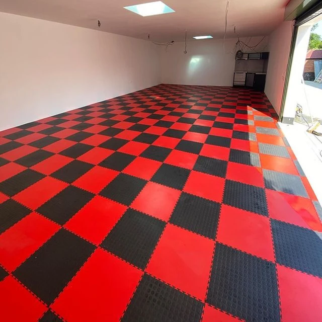 Gummi-Garagen-Boden matte, Anti-Rutsch, PP-Kunststoff, PVC-Garagen