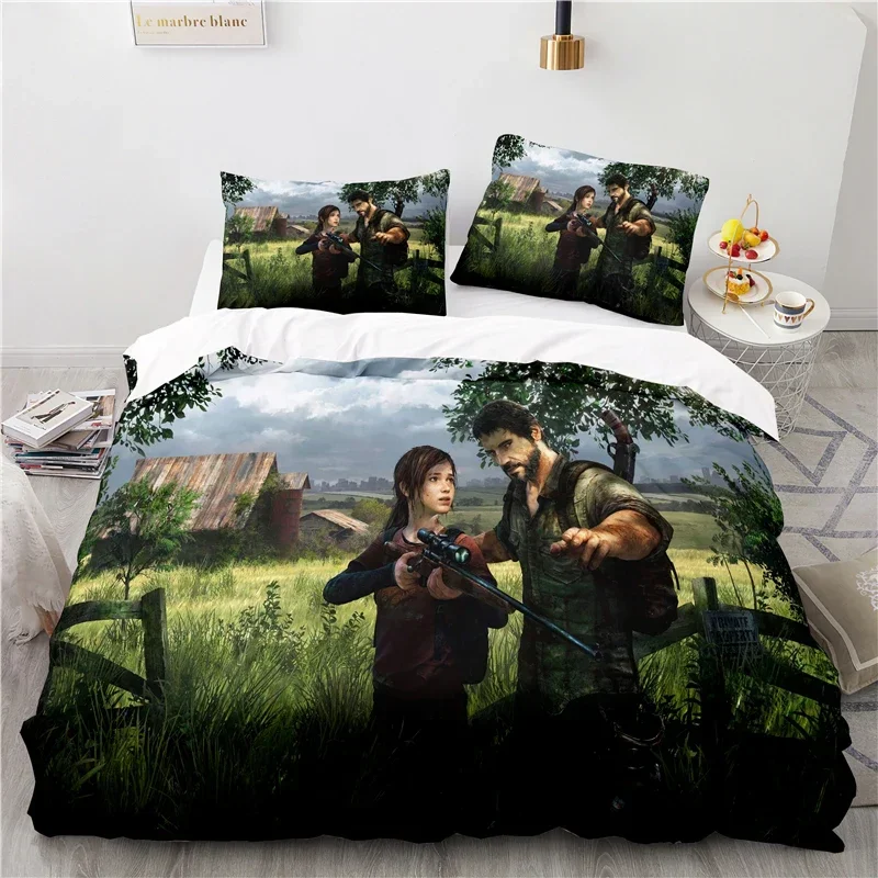 3D Printed The Last of Us Duvet Cover Game Pillowcase Bedding Set Double Twin Full Queen King Adult Kids Bedclothes Quilt Cover 2