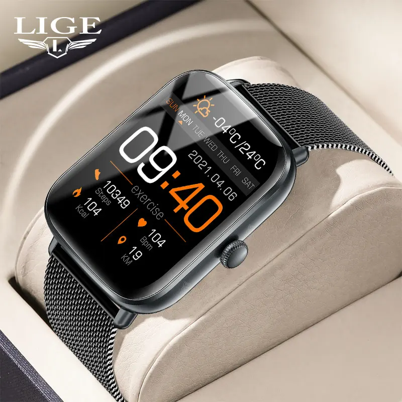 

LIGE Smart Watch Men Waterproof Sport Watch Call Reminder Watches Men Sleep Monitor Women Bracelet Fitness Tracker Smartwatch