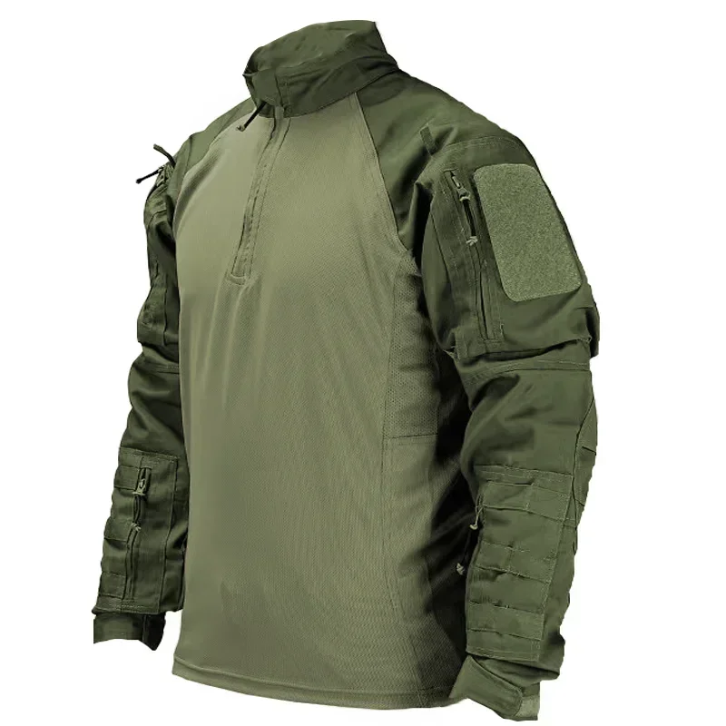 Outdoor Men Multicam Military Combat Shirt Breathable US Army Tactical Shirt Long Sleeve Paintball Camping Tops Hunting Clothing 2