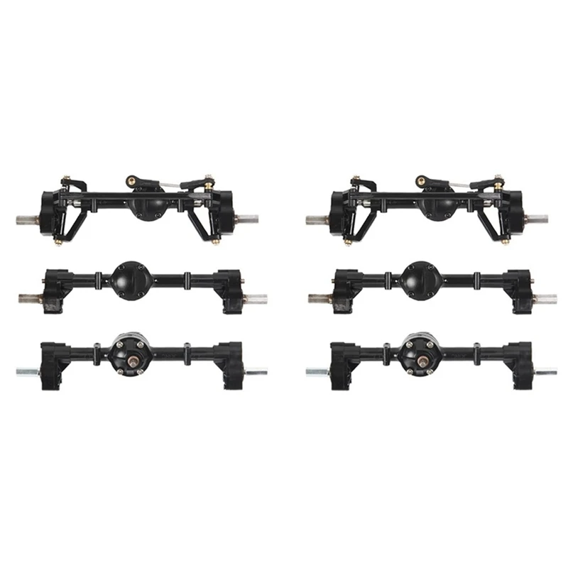 

6Pcs Front Middle Rear Portal Axle Assembly For WPL B16 B36 6X6 6WD 1/16 RC Car Upgrade Parts Accessories
