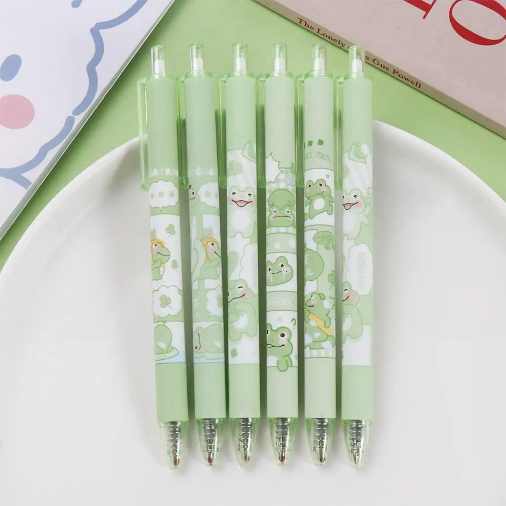 

Pen Office Gift Funny Student Stationery School Supplies 0.5mm Black Ink Pens Neutral Pen Sign Pen Frog Manual Gel Pens