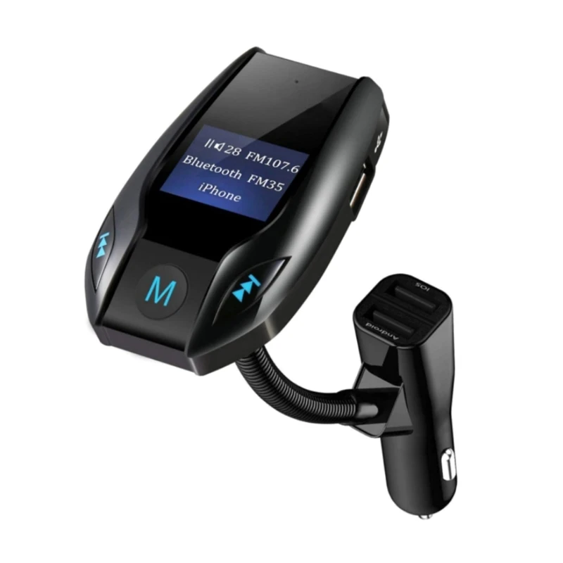 

Car MP3 Music Player Bluetooth-compatible 5.0 FM Transmitter QC3.0 Dual USB