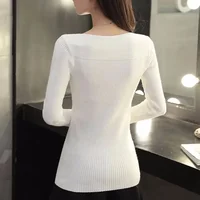 2024 Winter Solid Long Sleeve Woman Sweater Autumn Elegant O-neck Knitted Tops Office Lady Pullover Clothing - Image 2