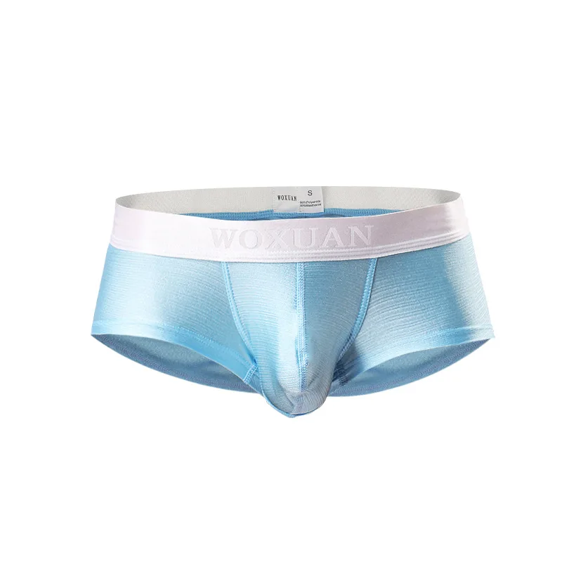 

Underwear Men Shiny Glossy U Convex Pouch Boxers Ultrashort Stretch Boxers Calzoncillo Hombre High Quality Breathable Panties
