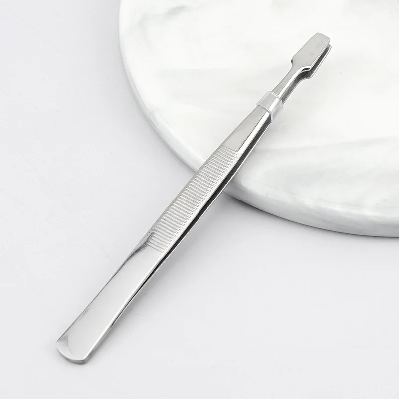 Tweezer Tool 1Pcs Stamp Tweezers Stainless Steel Philately Stamps Collector Tools Eyebrow Forceps Brazing Tweezers Tong Soldering Hand Tools