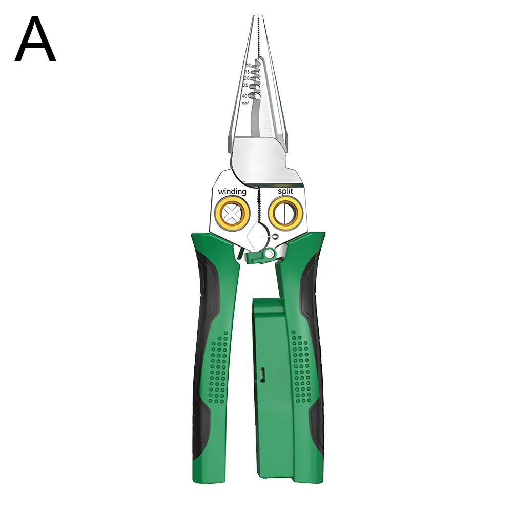 Pince à Dénuder Et à Couper Les Fils Multifonctionnelle, 9-en-1 Pince à Dénuder Pour Fils De
