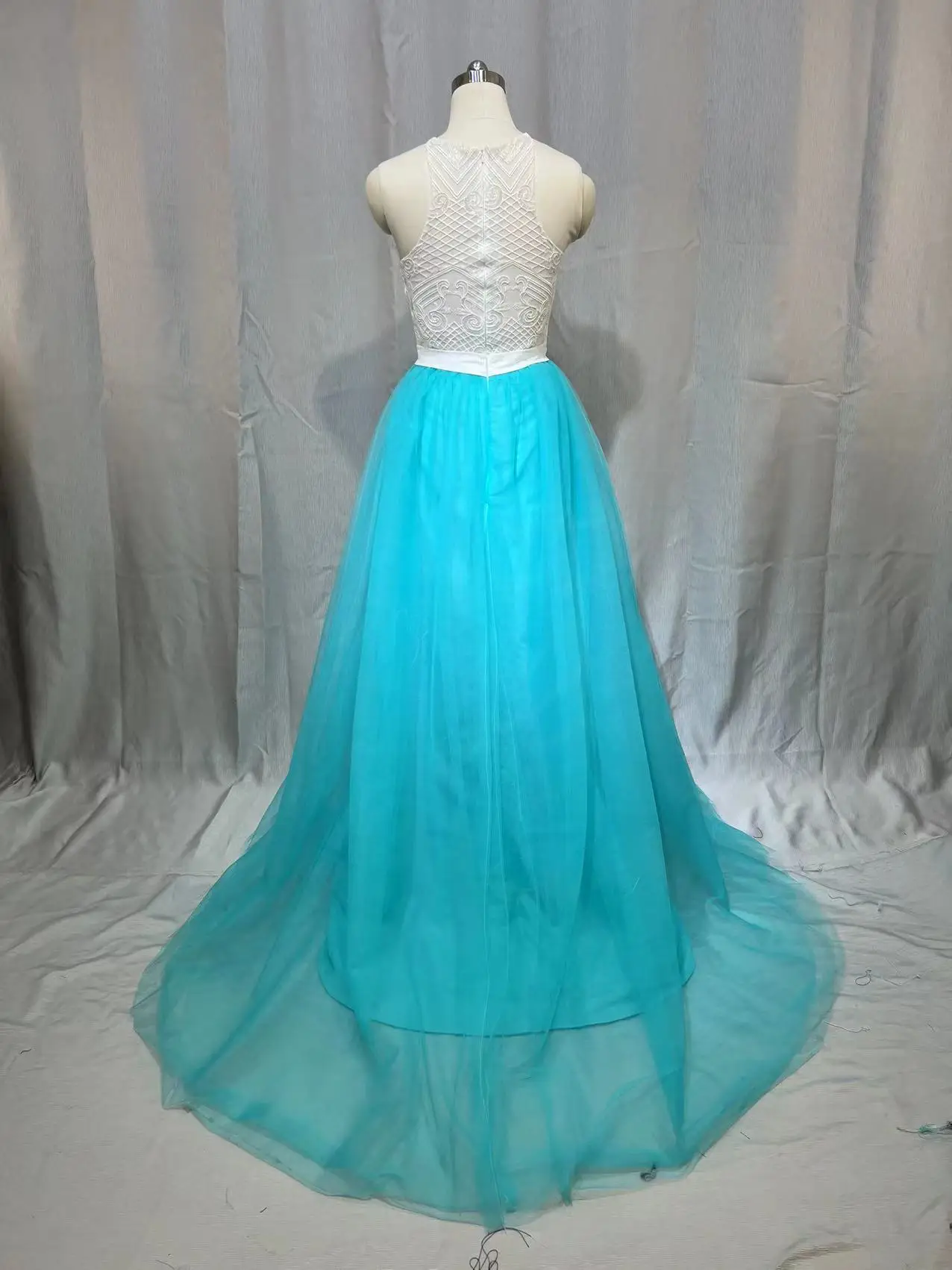 light blue prom dresses Plus size vestido de dama de honra feito sob encomenda vestido formal para o casamento a linha tule rendas longo festa elegante lavender prom dresses