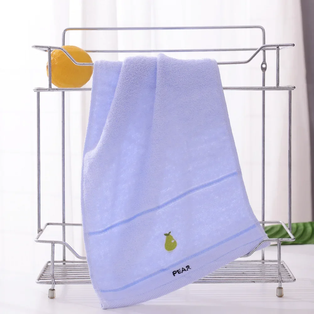 Description Picture 5 of item50x25cm Soft Cotton Baby Bath Towel Cartoon Fruit Face Towel Newborn Infant Kids Soft Absorbent Washcloth Children Shower Towels