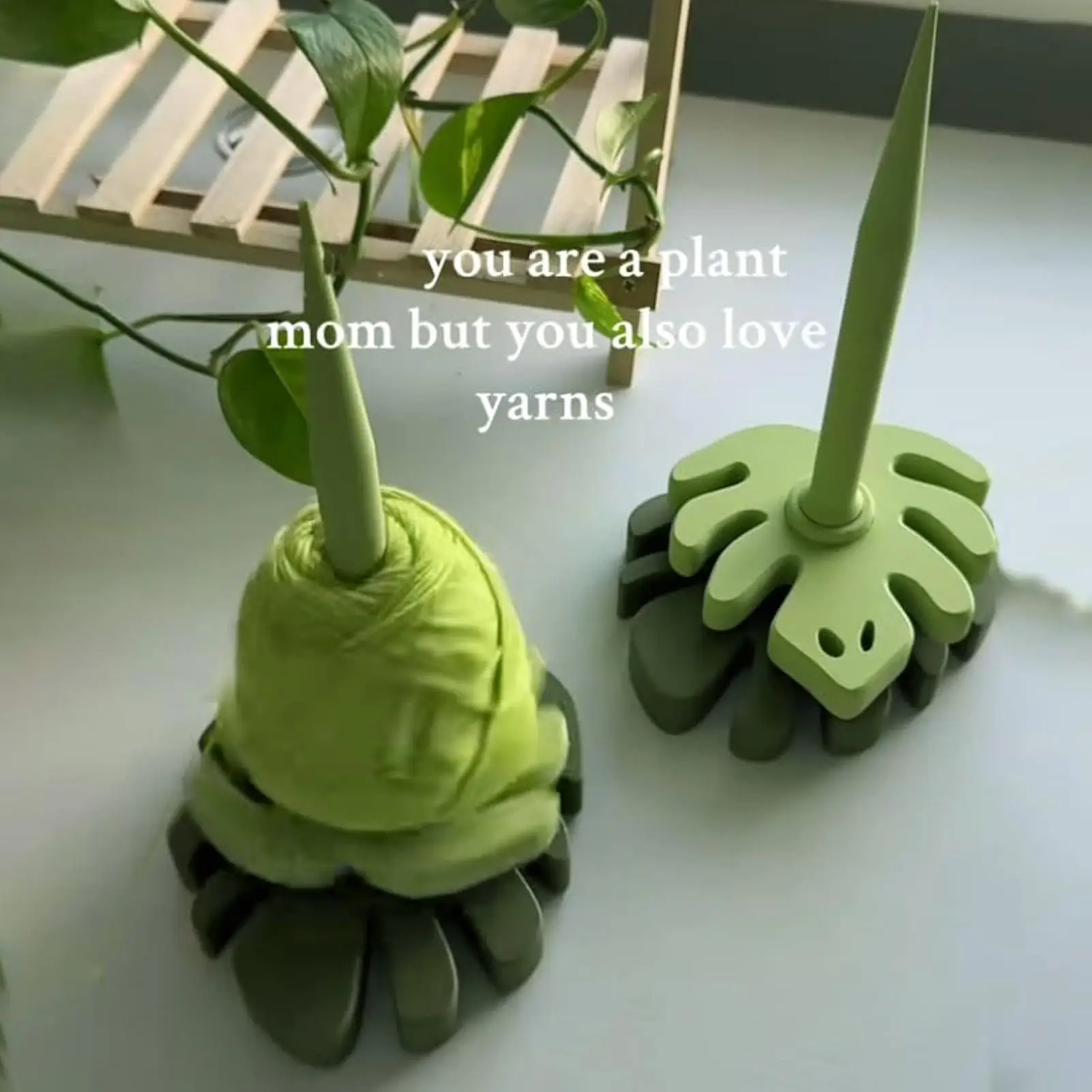 Spin Yarn Holder For Crocheting 3D Printed Yarn Holder Stand Accessories For Spool Knitting Sewing Crafts Arts Adults Beginners