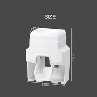 Creative Wall Mount Automatic Toothpaste Dispenser Bathroom Accessories Waterproof Lazy Toothpaste Squeezer Toothbrush Holder