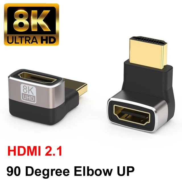 Hdmi 8k 2.1 Adattatore Mini HDMI Maschio A HDMI Femmina 8K 2.1 - Supporto 8K/4K@60HZ Per PC, Tablet, TV Adattatore 4K 120Hz - Foto 4