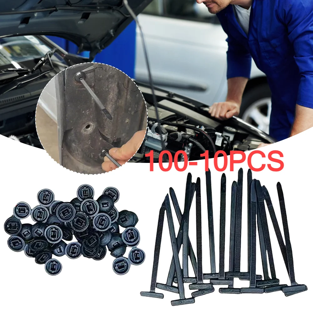 100Pc Nylon Fixed Strap Heavy Duty Zip Ties Self-Locking Nylon Zip Ties Universal Cable Tie Buckle Multi-Purpose Cable Tie Strap