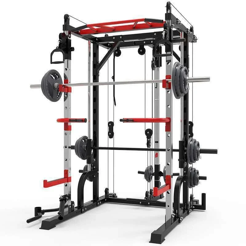 Attrezzatura Per L'Allenamento A Portale Smith Machine Squat Sollevamento Pesi Bilanciere Panca Palestra Commerciale