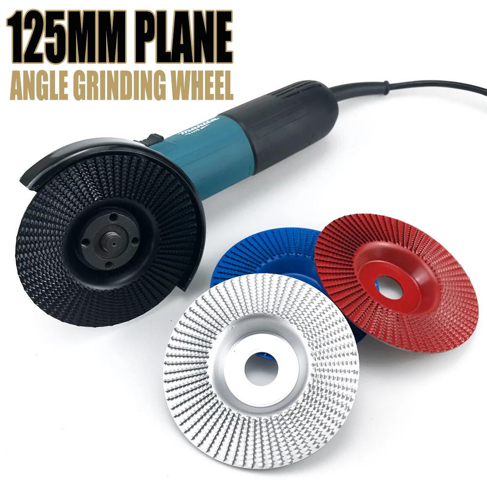 평면 베벨 앵글 그라인딩 휠, 목재 연마 휠, 목재 조각 샌딩 도구, 앵글 그라인더용 연마 디스크 도구, 125mm