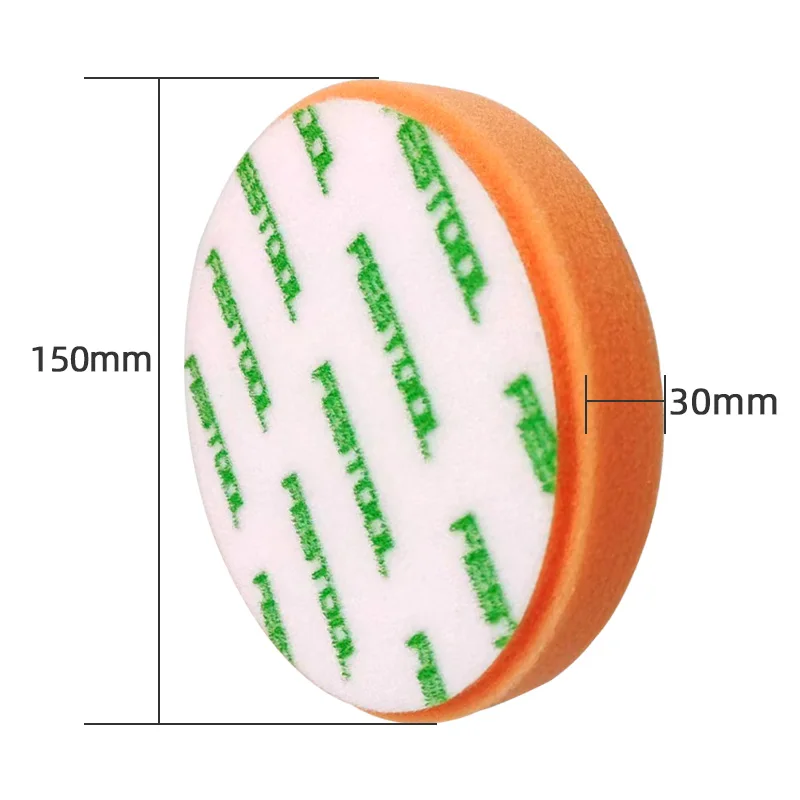 FESTOOL German Original Polished Sponge Ball 6 " Waxed Glazing 150mm Orange throw Disc Car Paint Spray Painted After Processing