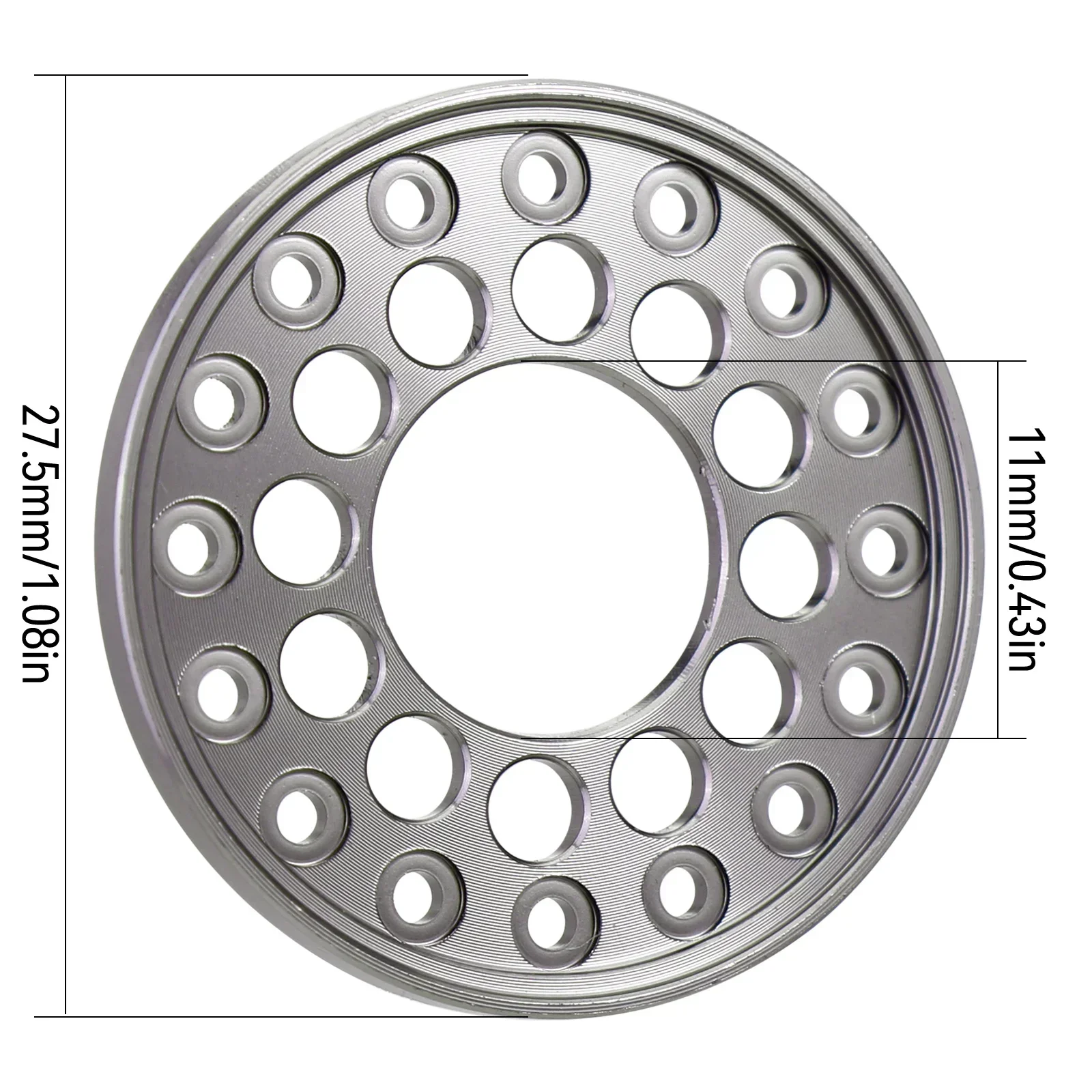 INJORA CNC ˷̴ ܺ  , 1.0 ġ  , 1/24 RC ũѷ ڵ  SCX24 AX24 ׷̵, 4 