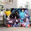 3D Cute Genshin Impact Cartoon Game Soft Flannel Blanket for Beds Bedroom Sofa Picnic,Throw Blanket for Outdoor Leisure Nap Gift 2