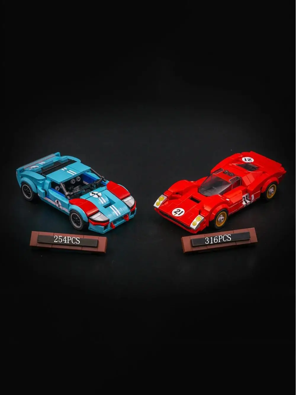 Creative Garage MOC Champion Series 330 P3 Racing GT40 Sportwagen-Bausteine, Montagespielzeug, Ziegelsteine, Geburtstagsgeschenke für Kinder – Detail 1