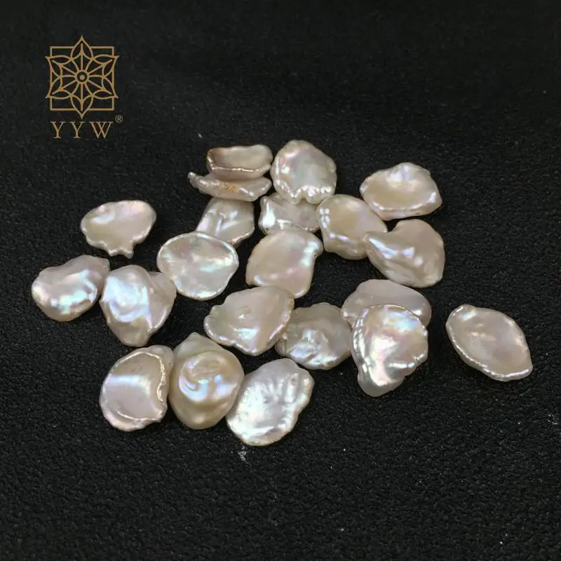 5pcs/Lot Cultured Baroque Freshwater Pearl Beads White 12-15mm No Hole Natural Stone For Jewelry Making Diy Necklace Bracelet