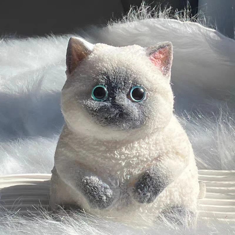 Handgemachte Katze Kätzchen Taba Squeeze Silikon Fuzzy Katze Handbemalt Squeeze Spielzeug Mochi Spielzeug Hand Entspannen Stress Release Geschenk Spielzeug – Detail 9