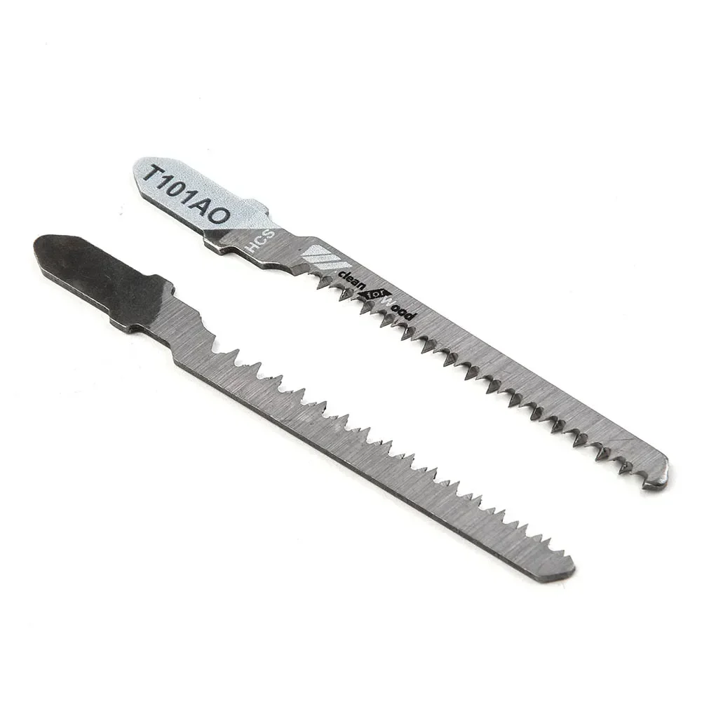 Jig Saw Blades 5Pcs T101AO Jig Saw Blades Set HCS T-shank Sharp Fast Cut Down Woodworking Hand Tool