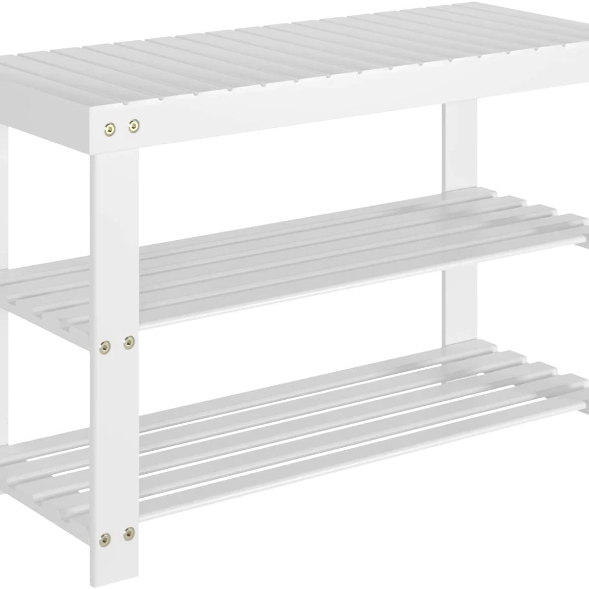 Homfa Scarpiera Panca 3 Livelli Bamboo Shoe Organizer Panca Da Ingresso Per Scarpa Cubby Entry Bench Panca Da Bagno Organizer Da Ingresso