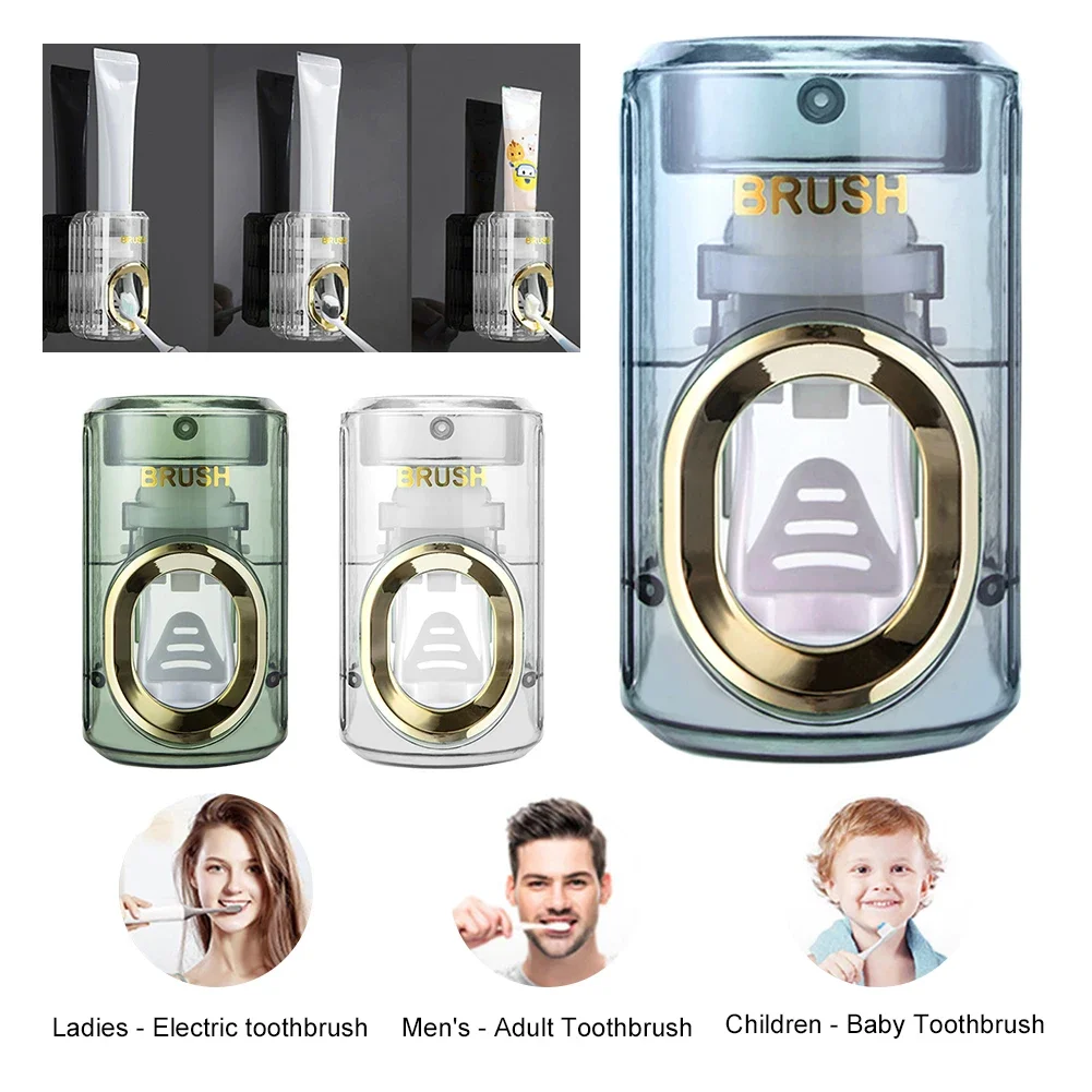 Automatic Toothpaste Dispenser Light Luxury Toothpaste Squeezer Waterproof Wall Mounted Toothpaste Squeezer Bathroom Accessories 2