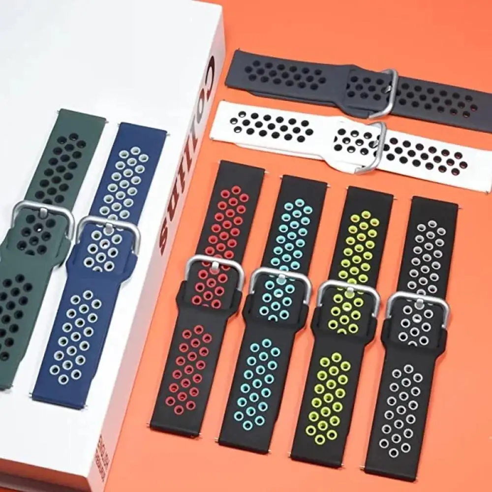 Versatile Silicone Sports Watchband - Multiple Sizes Available