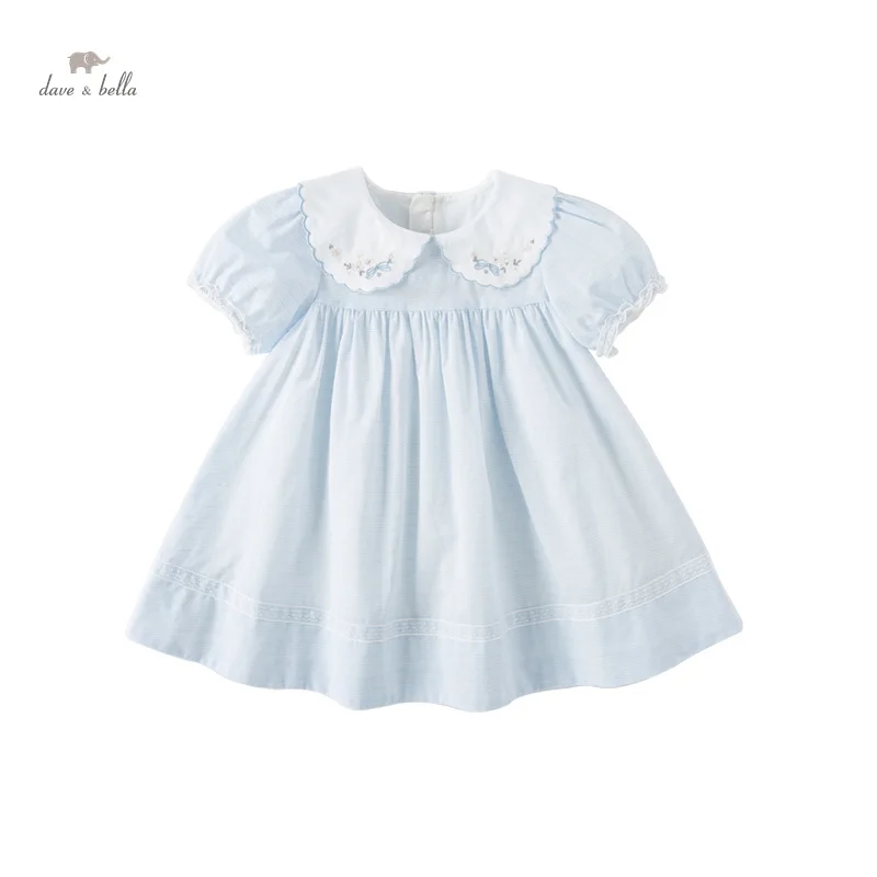 

Dave Bella Girl's Dresses Children's Baby Casual Cotton Bubble Sleeves Ventilate Summer Princess Outdoors DB2238126