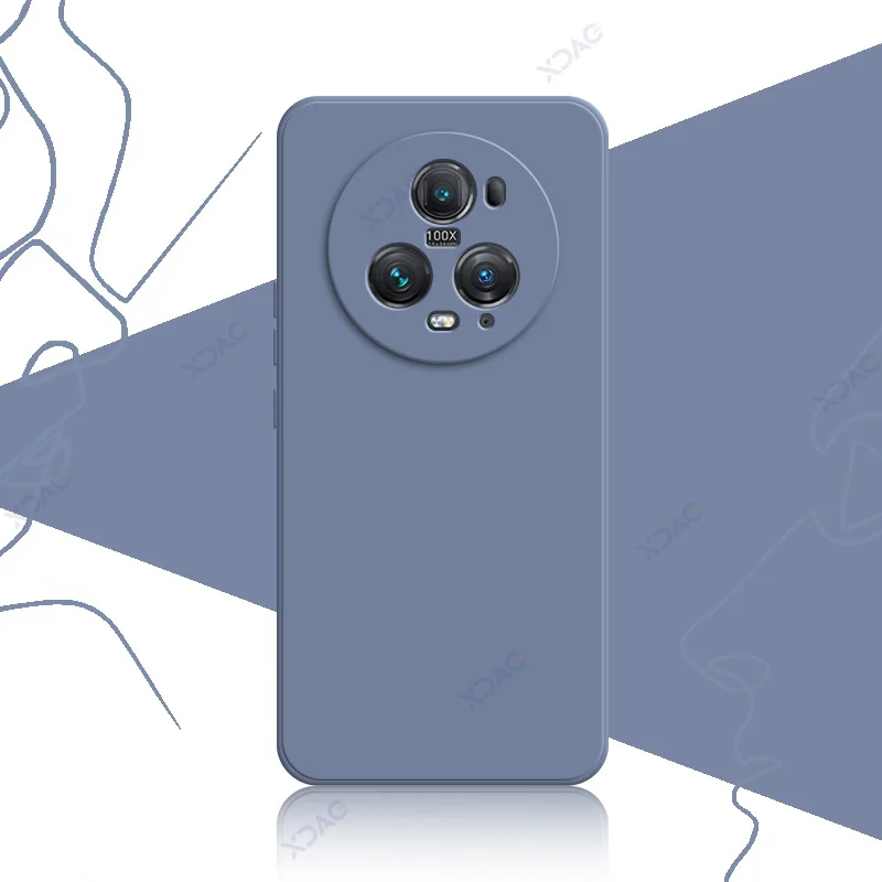 Premium Liquid Silicone Case Cover for Honor Magic 5 Series - Soft Square Design