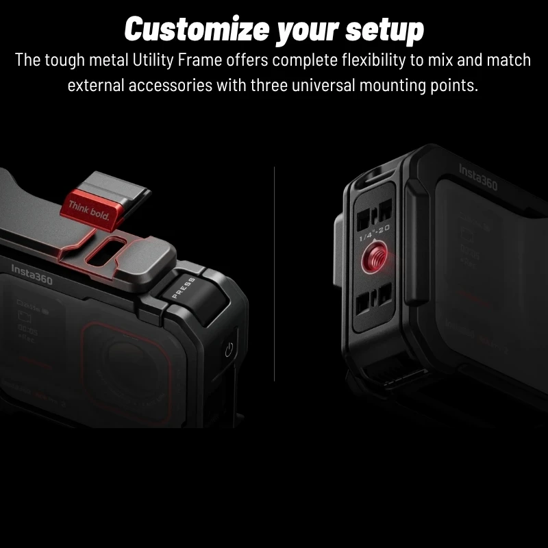 Insta360 Ace Pro 2 Xplorerグリップキット アルミメタルケース 人間