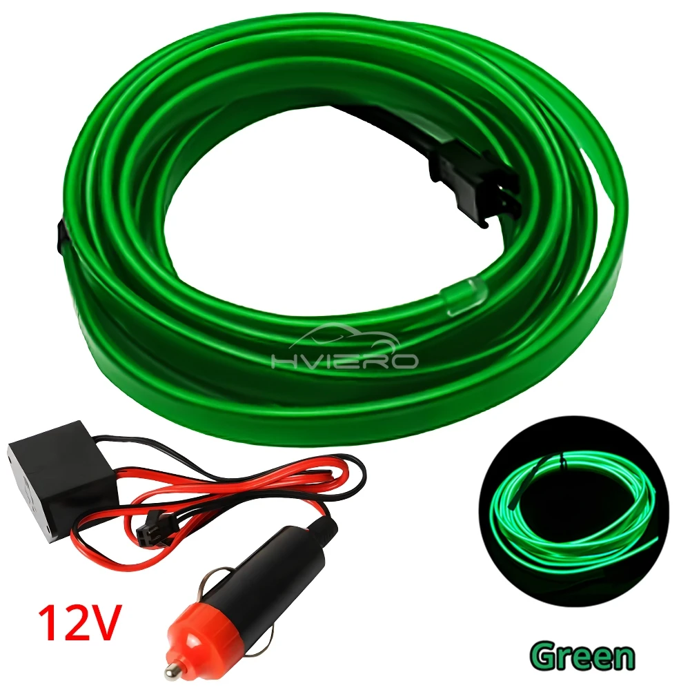 ตัวเลือกสินค้า สายไฟ LED ยืดหยุ่น ตกแต่งภายในรถ 12V