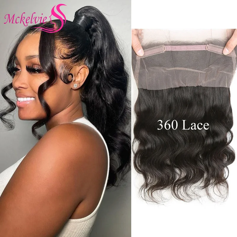 360 Lace Frontal Closure Body Wave Human Hair Brazilian Remy Hair Soft and Silky For Women Body Wave 360 Lace Closure
