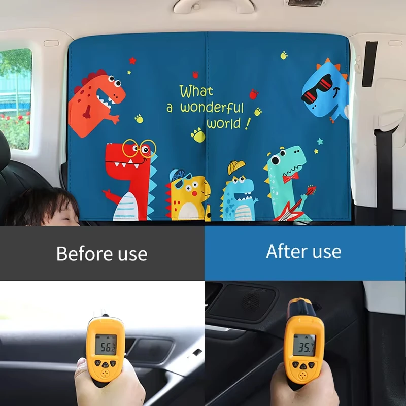 Baby Safety Seat Sun Shade Universal Magnetic Curtain Car Window Sunshade Stroller Cover UV Protection For Kids