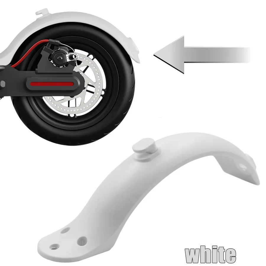 Skateboard Rear Mudguard - Electric Scooter Fender Bracket & Accessories (Available in Red, Black, White)