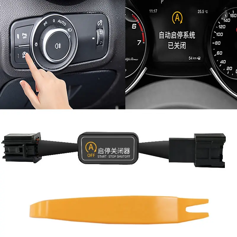 

For Alfa Romeo Stelvio Giulia 2017-2021 Car Automatic Start / Stop Off Engine System Plug Stop/Start Module Adapter Cable
