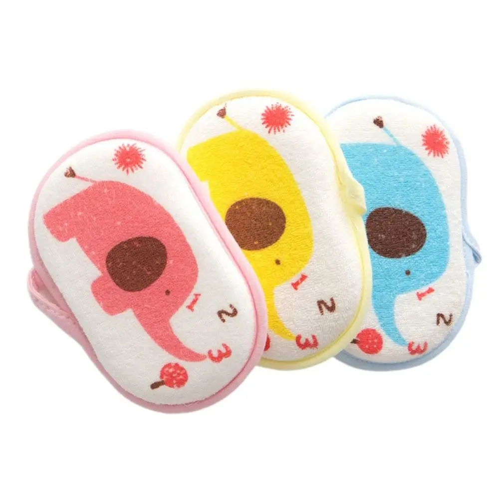 Bath Accessories Cartoon Animal Bath Massager Spa Foam Cleaning Towel Brush Body Scrubber Baby Shower Sponge