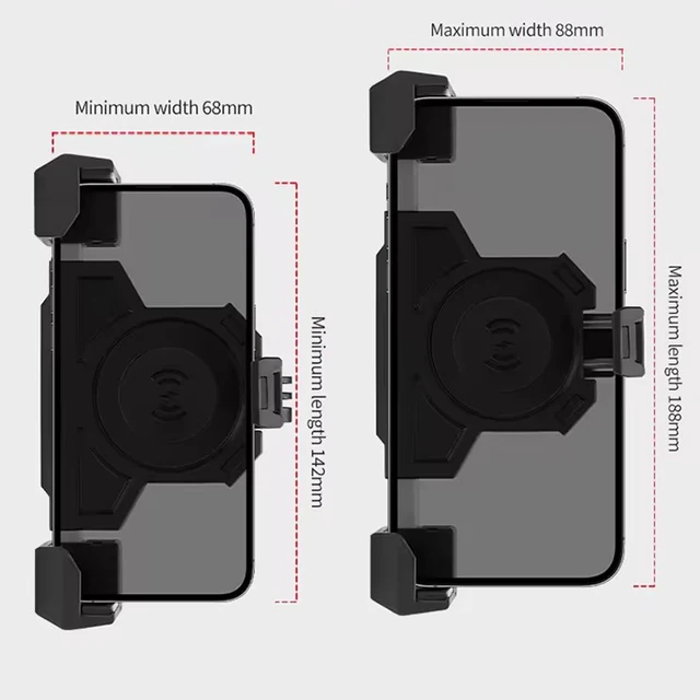MOTOWOLF Motorcycle Outdoor Shock Absorbing Mobile Phone Holder Triangles Fixed Holder Wireless Charging Navigation Holder