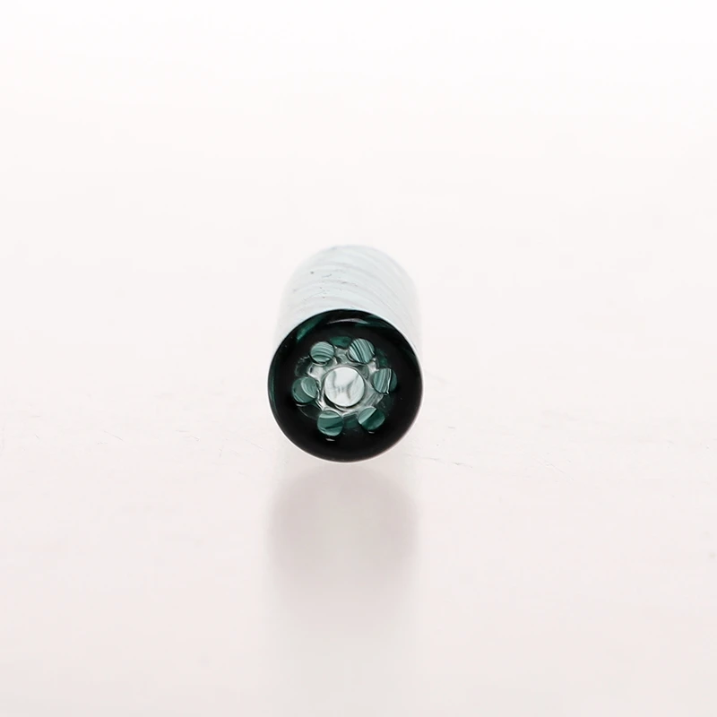 7 Holes Screw Lake Green Color Glass Filter Tips/Glass Filter Tip Glass Smoking Accessories 5Pcs/Box