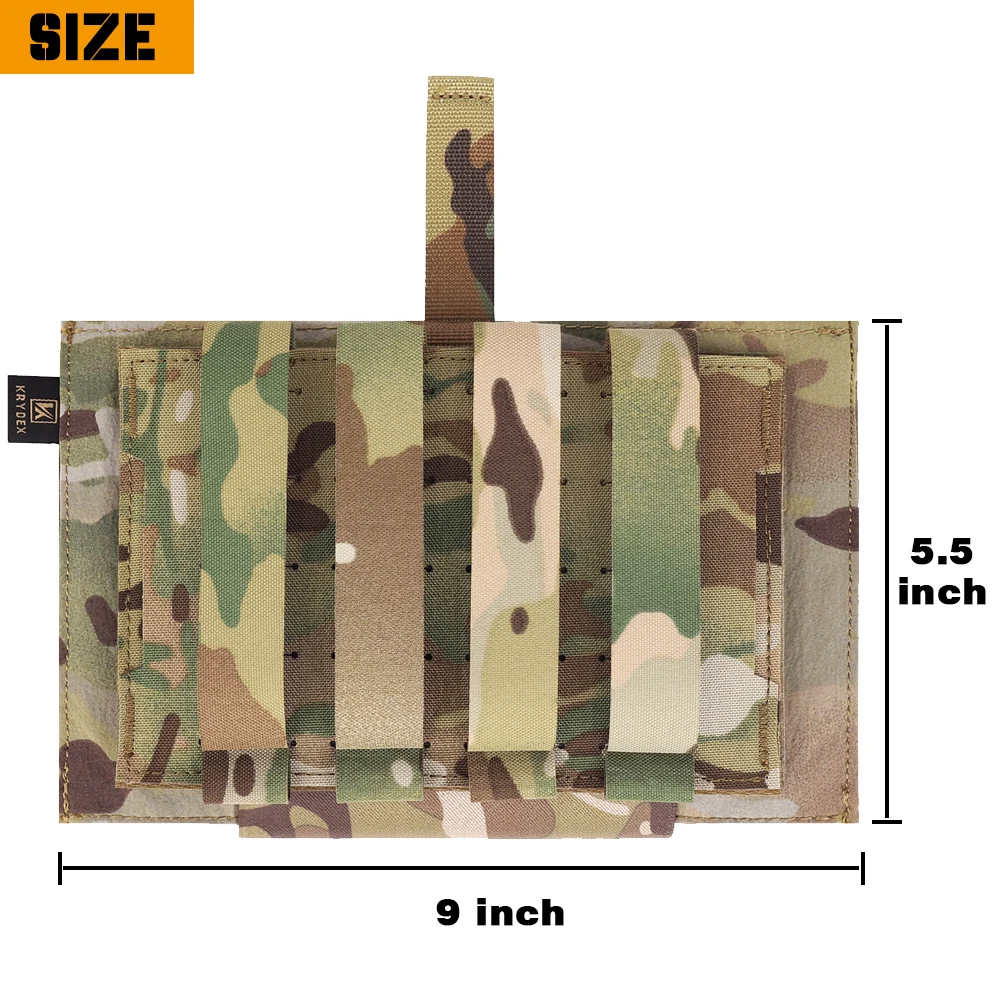 KRYDEX Tactical Stretch Blow Out Medical Pouch Rip Away EMT Pouch MOLLE & Belt IFAK Pouch 5.5