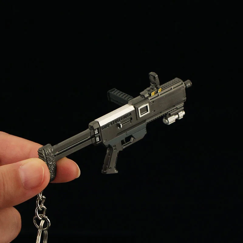 9CM Mini Gun Model Keychain SMG-37 Model Jewelry Weapon