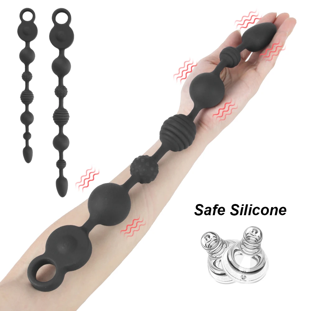 Long Butt Plug Vibrators Anal Beads for Women Vaginal Balls Men Prostate Massager Sex Toys Couples Adults Games Erotic 35/43cm
