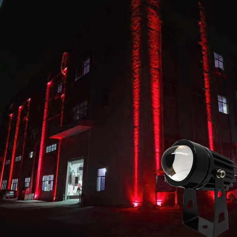 Outdoor LED Spotlight 5W landscape Lighting 110V-220V Warm white Cold white Red Green Blue Pink Golden Color Wall light IP66 3