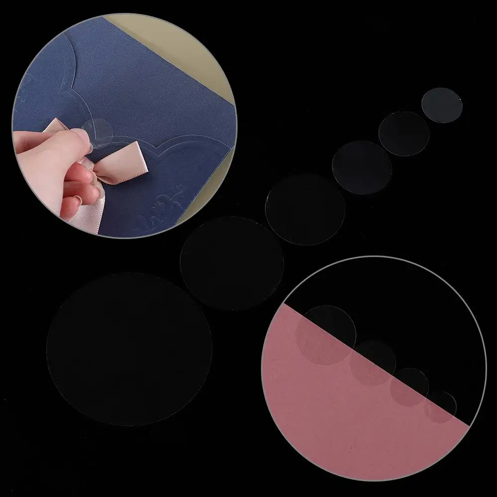 Clear PVC Round File Sealing Dot Stickers Self Adhesive Labels