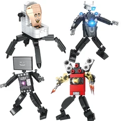 Skibidi Toilet Man vs Monitor Building Blocks Audio Man Titan Speaker man Camera Man Gift Toys For Children Christmas Birthday
