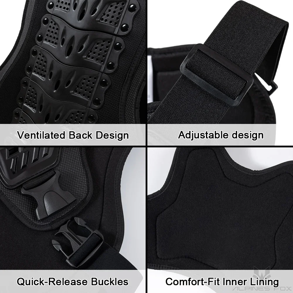 모토크로스 레이싱 바디 아머 오토바이 재킷 모토크로스 모토 조끼 등 및 가슴 보호대 오프로드 더트 바이크 보호 장비