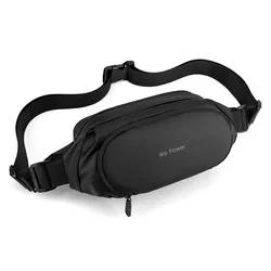 Men's Waist Bags Pu Leather Belt Pouch Hip Sack Belly Bag for Man 2023 Waterproof Male Chest Pack Large Kidney Fanny Pack Phone