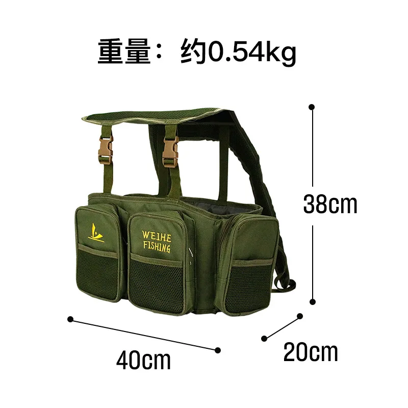 Sea Fishing Tackle Seat Box Fishing Backpack Stool Seat Box Carrier