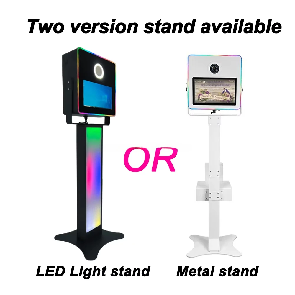 Portable Wedding Vogue Reality Selfie Magic Mirror Machine Photo Booth Led Frame Enclosure 15.6 Inches Touch Screen Photo Booth